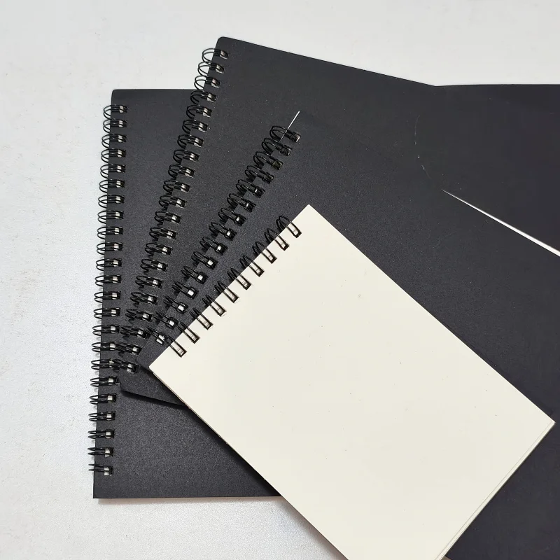 Black Artist Sketchbook-Art Paper Drawing Pad,Perfect for Sketching and Drawing,Sketching Tools,Spiral Bound,Thick Paper Pages