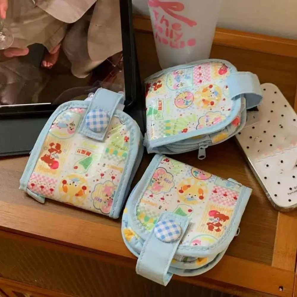 

Cartoon Animal Dopamine Coin Purse PVC Large Capacity Small Makeup Lipstick Bag Korean Style Card Holder Mini Cloth Storage Bag