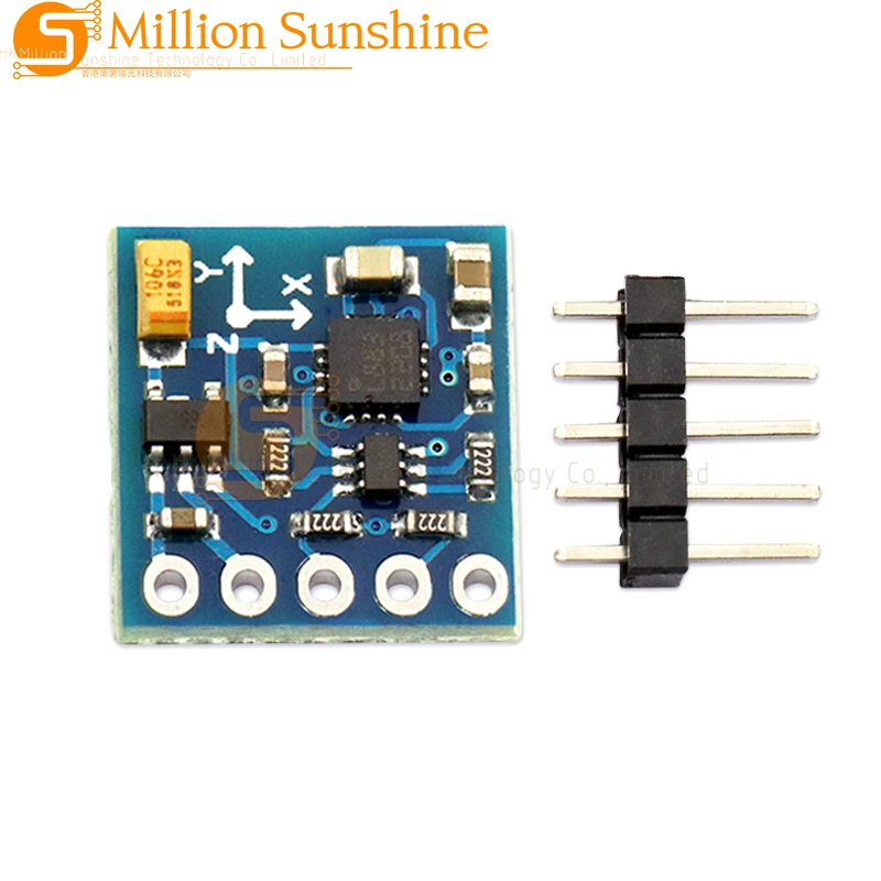 Placa de módulo de Sensor HMC5883 GY-271, 3V-5V, Triple eje, 3 ejes, brújula, magnetómetro, chips importados para Arduino