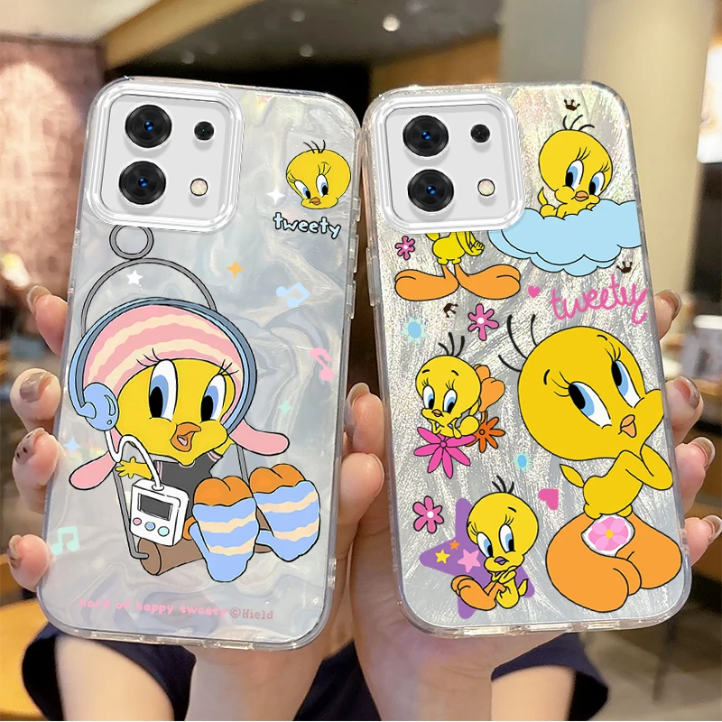 Funny Cute Tweety Bird Cartoon Phone Case For Redmi Note13 12 11 10 9 ProPlus 14C 13C 12C 10C 9C A3 A2 A1 Hard Shockproof Cover