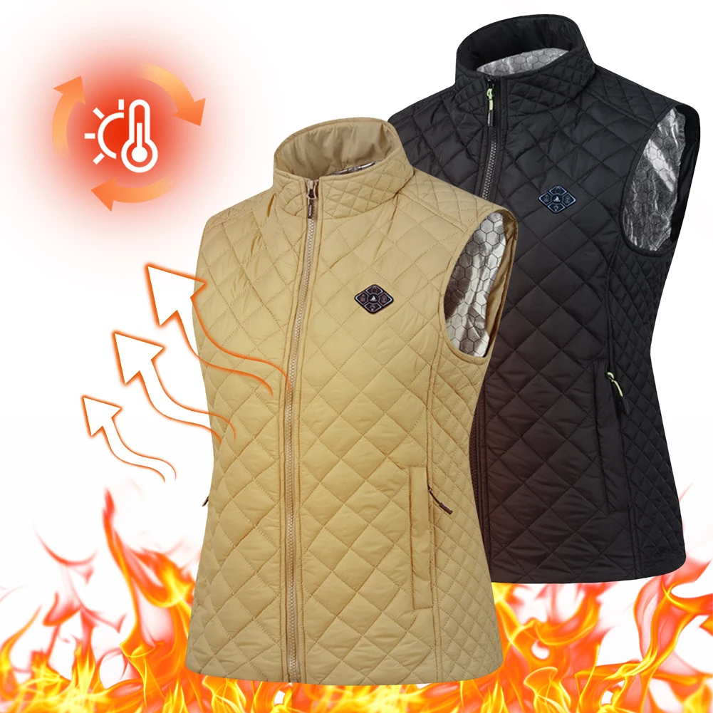 21 Heating Zones USB Heated Vest Winter Electric Heated Jackets Sportswear Heated Coat for Women