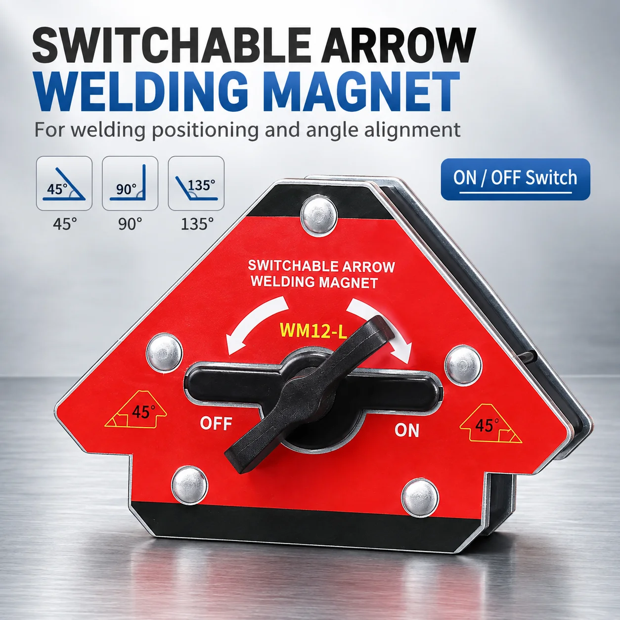 AOLIVIYA Factory Magnetic Welding Locator with Switch Fixing Tool Bracket Pipe Welding Auxiliary Tool