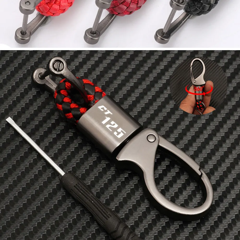 For Honda Ct125 Ct 125 Hunter Cub Accessories Metal Keychain Keyring Key Chain Holder Motorcycle Parts 2023 2022 2021 New