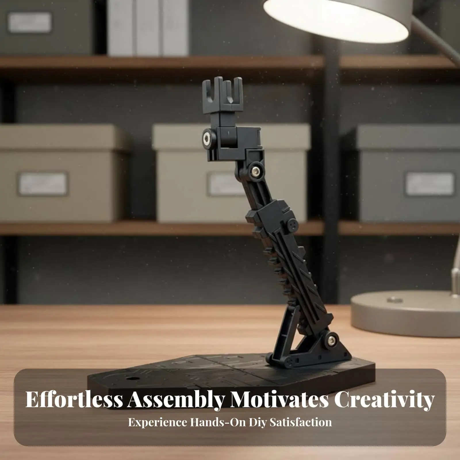 Stable Display Stand for 1 144 Scale Action Figure Models with Adjustable Neck and Extendable Holder for Versatile Showcase of