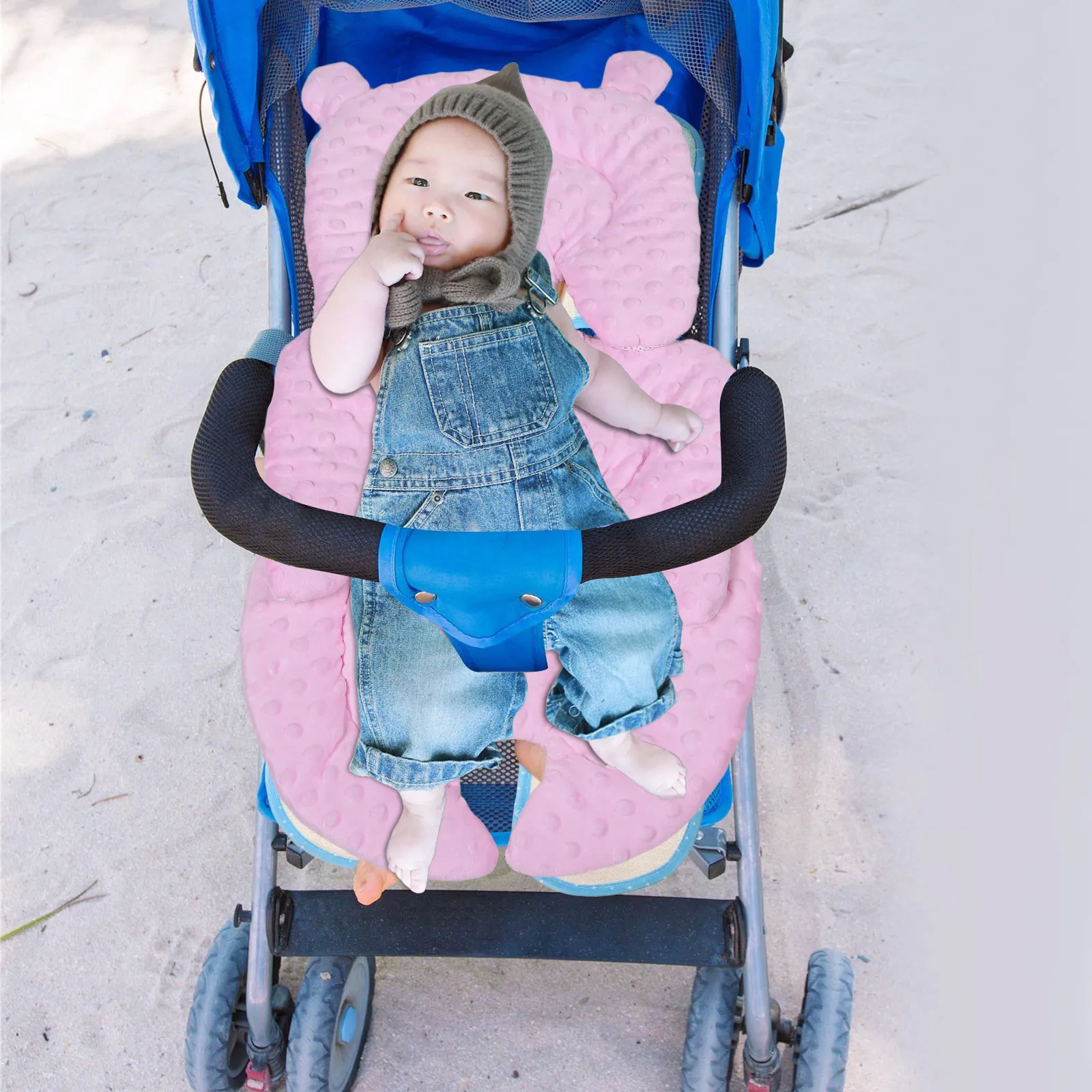 

Baby Stroller Seat Cushion Thickened Cotton Pad Autumn Winter Universal Stroller Mat Warm Comfortable Baby Carriage Seat Liner