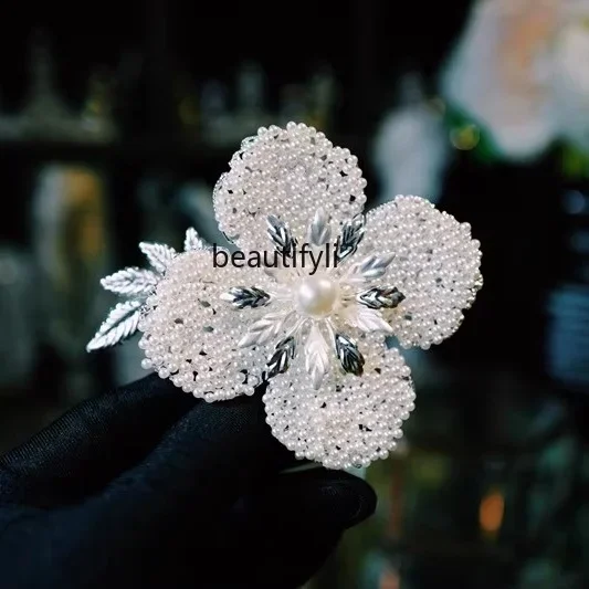 

Новый китайский свадебный головной убор для невесты свадебное платье Чонсам жемчужный элемент дисковая расческа для волос