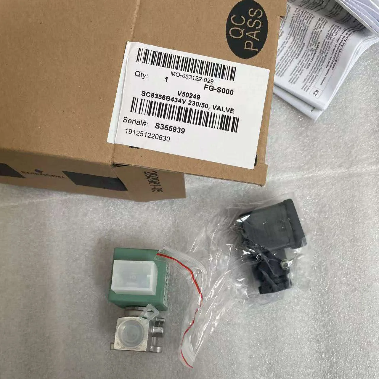 SC8356B434V 230/50, American ASCO, solenoid valve, 1/4'NPT thread