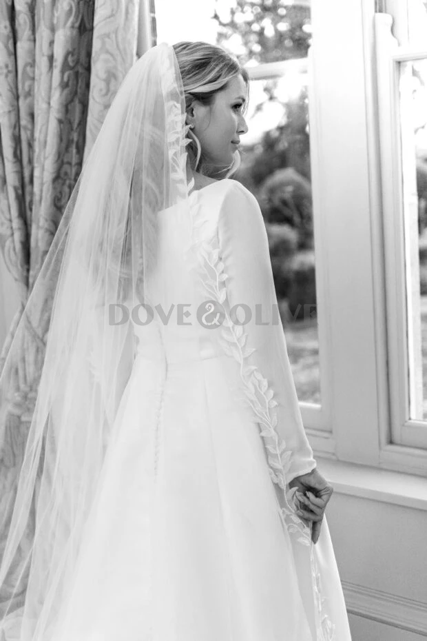 

Свадебная фата с кружевной аппликацией длиной 3 м, один слой с расческой, фата, аксессуар для волос невесты