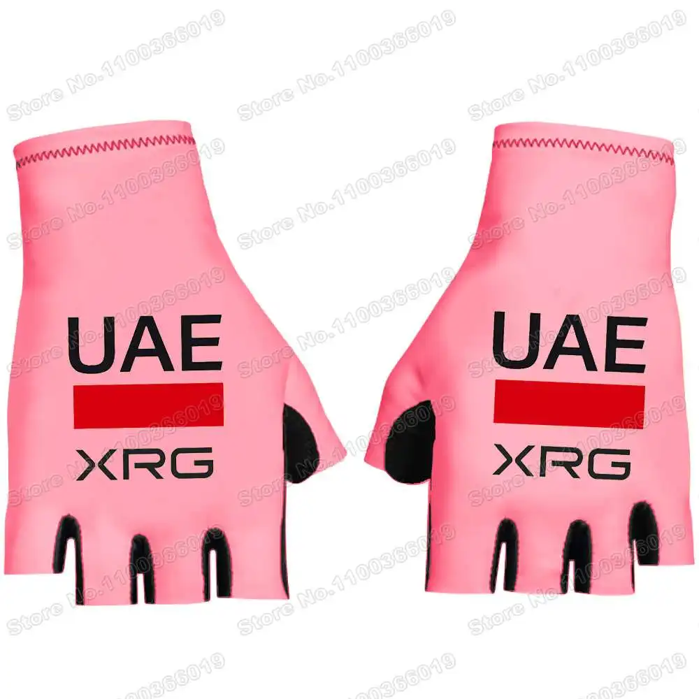 2026 إسحاق ديل تورو الإمارات العربية المتحدة فريق الدراجات قفاز المكسيك-بطل دراجة هلام نصف اصبع قفاز دراجة نارية Cyclocross MTB القفاز