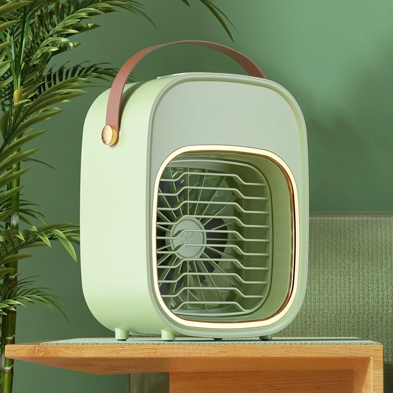 New Outdoor Camping Home Small Fan Student Office Charging Desktop Air Conditioning Fan Humidification Spray Refrigeration Fan