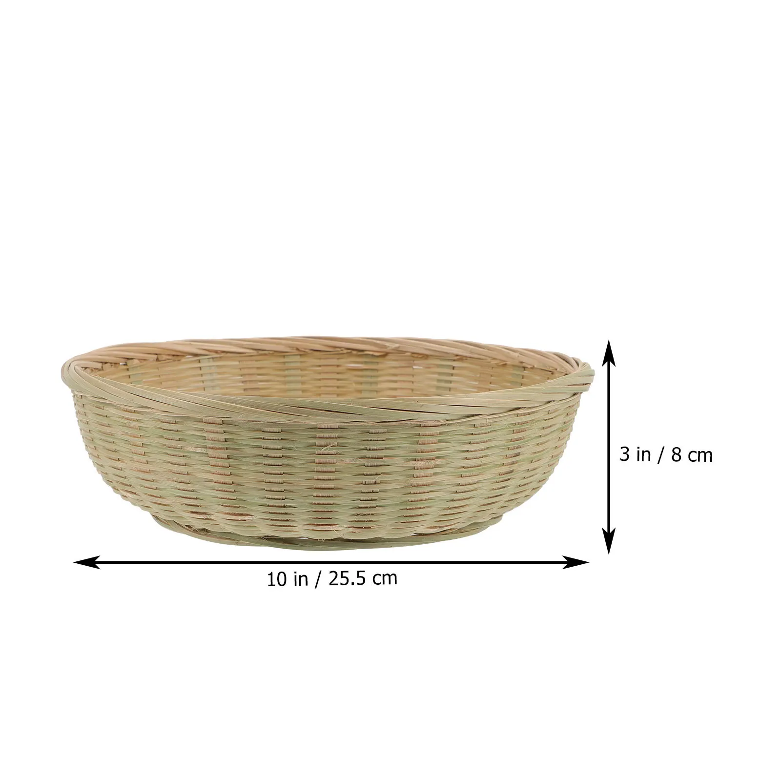 

Bamboo Woven Storage Basket Multifunctional Desktop Organizer Snack Fruit Bread Vegetable Basket for Table Fruit Serving Baskets