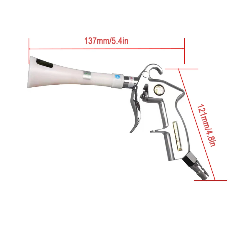 Car Wash Air Blow Gun High Pressure Tornado Car Cleaning Tool Compressor Auto Detailing Dusting Tool for Car Upholstery