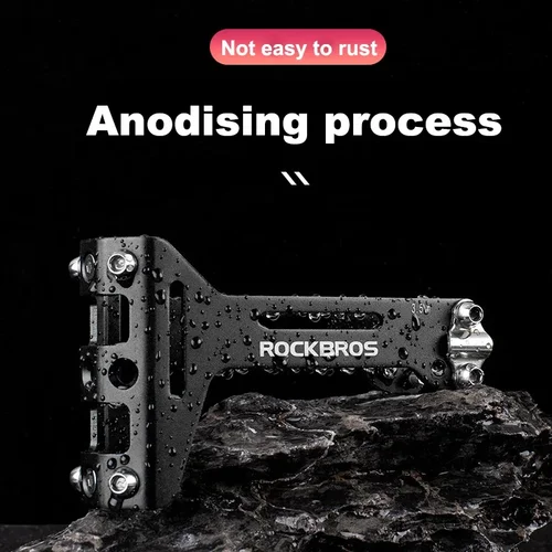 Imagen 2 del producto ROCKBROS-portabotellas de agua de doble taza para bicicleta, soporte de extensión para sillín, soportes para hervidor de ciclismo, piezas de accesorios para bicicleta de montaña y carretera