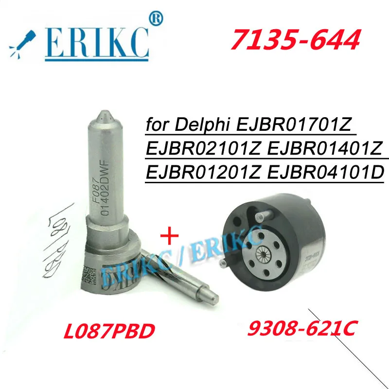 ERIKC L087PBD L087PRD VALVE 9308-621C REPAIR KIT 7135-644 FOR Injector EJBR01701Z EJBR04101D EJBR01401Z EJBR01201Z EJBR02101Z