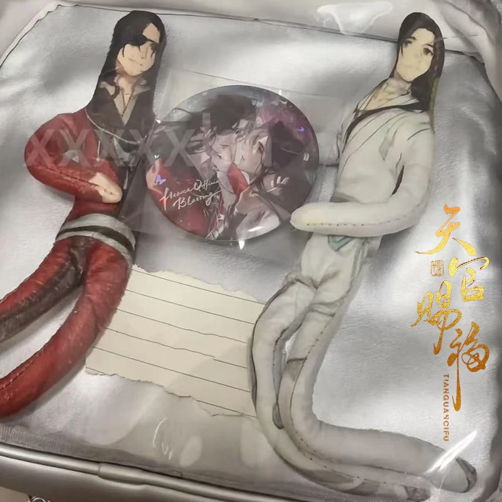

Anime Tian Guan Ci Fu Ring Heaven Official’s Blessing Hua Cheng Xie Lian Cosplay Plush Doll Abstract Wire Joint Twistable Dolls