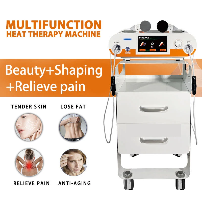 Tecar Cet Ret 448k Diathermy Therapy Machine Wrinkle Removal Face Lift Rf SkinTightening Massage Weight Lose Beauty Instrument