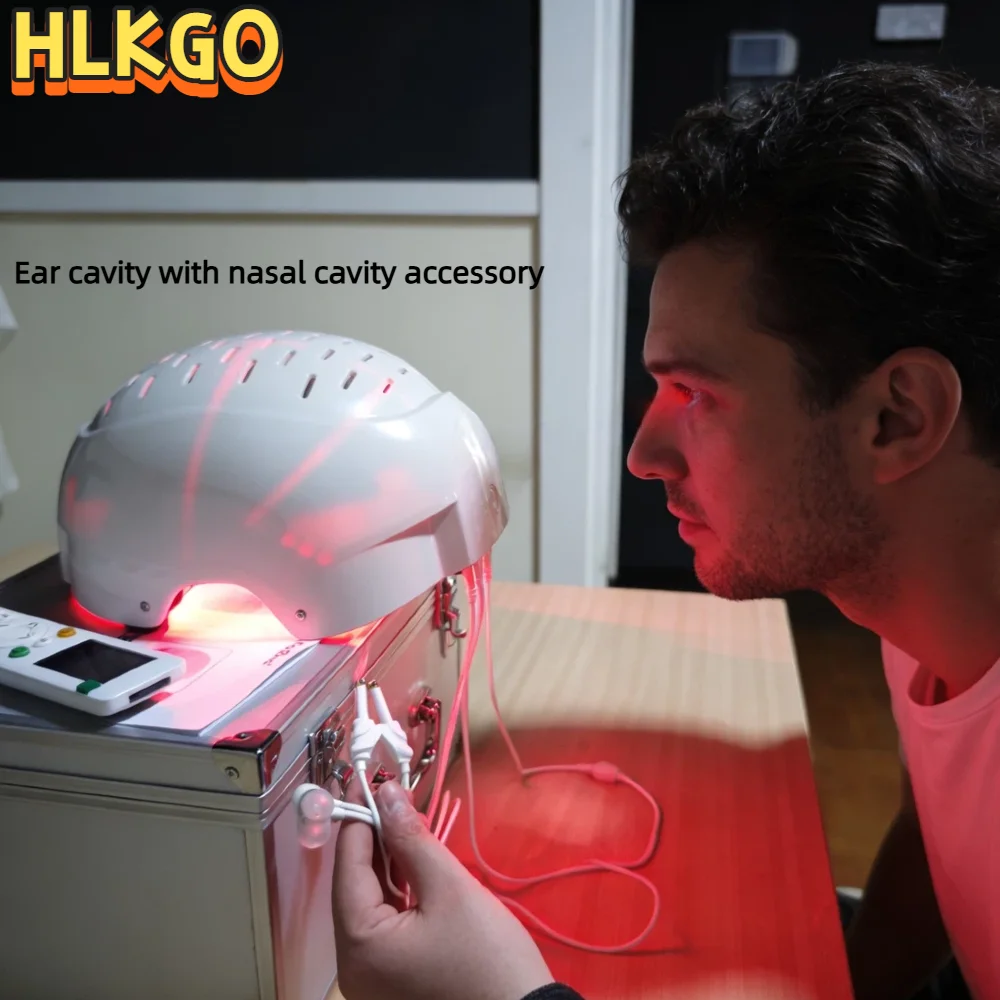 

6750mW High Efficiency LLLT Hair Growth Cap 300 Diodes 650nm Red Light Laser Therapy for Anti Hair Loss Thickening Scalp Care