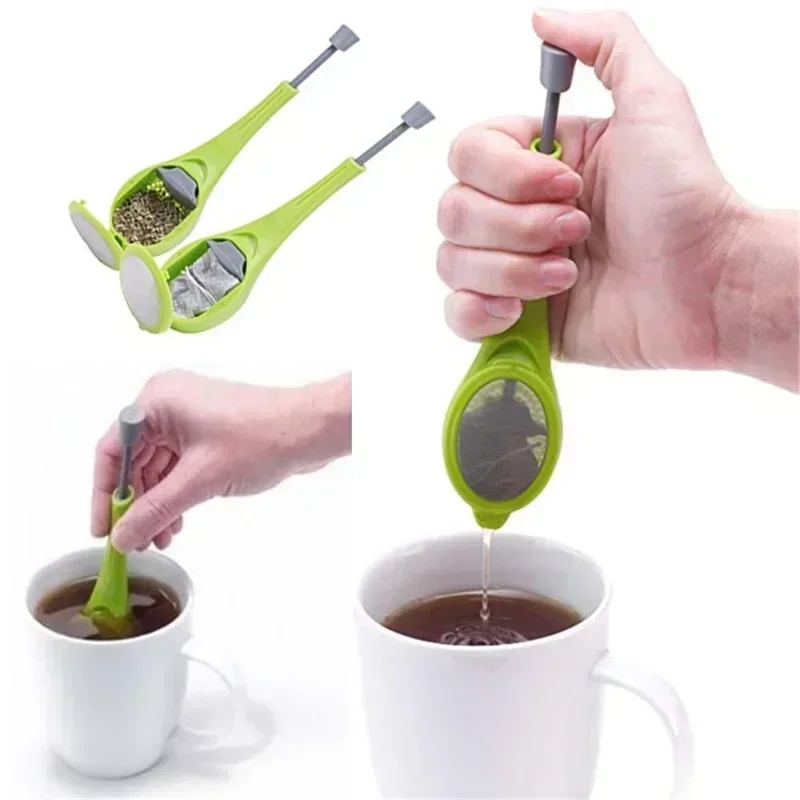 Convenience Tools Tea&Coffee Strainer Stir Swirl Total Tea Infuser Gadget Measure Steep Stir Press Plastic Latest Model Tools