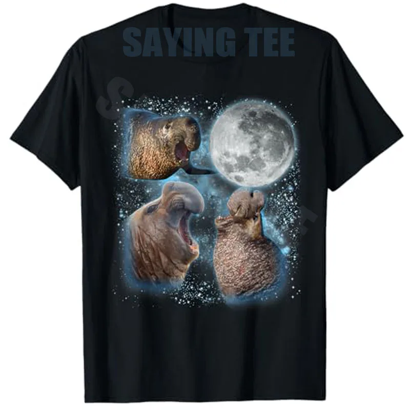 Elefanten- und Seehunde-Liebhaber, Galaxie, Mond, Wildtier, Zoologe, T-Shirt, Y2k, ästhetische Kleidung, Neuheitsgeschenk, Streetwear, personalisiertes T-Shirt – Detail 9