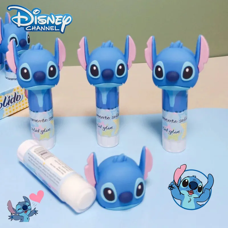 1pcs Disney Stitch Solid Glue Cute Lilo and Stitch Cartoon Handmade Rotating Solid Glue Student Stationery School Supplies Gifts