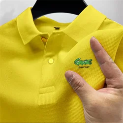 Men's Summer POLO Shirt Comfortable and Breathable T-shirt Top Fashion Casual Business Short Sleeved Shirt Beach Vacation Shirt