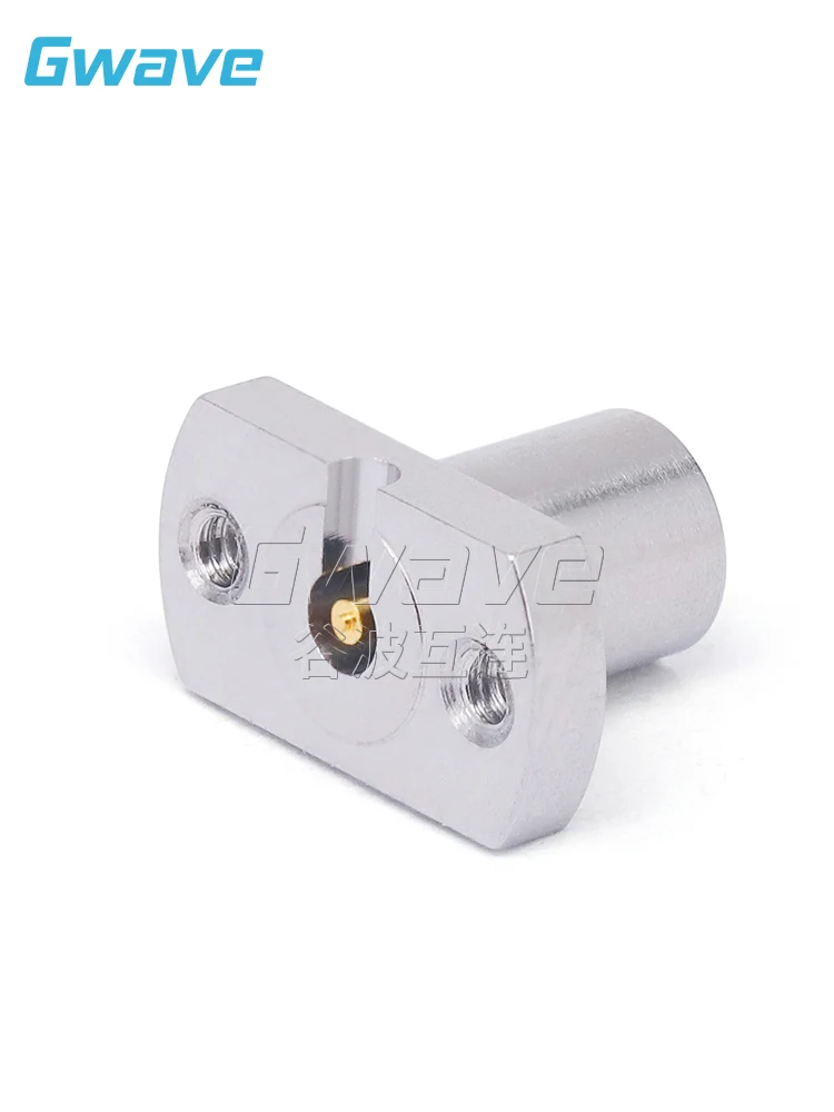 GPO (SMP) Male Vertical Solderless Connector Double Hole Flange 7.16mm 40GHz GPO-JFD216