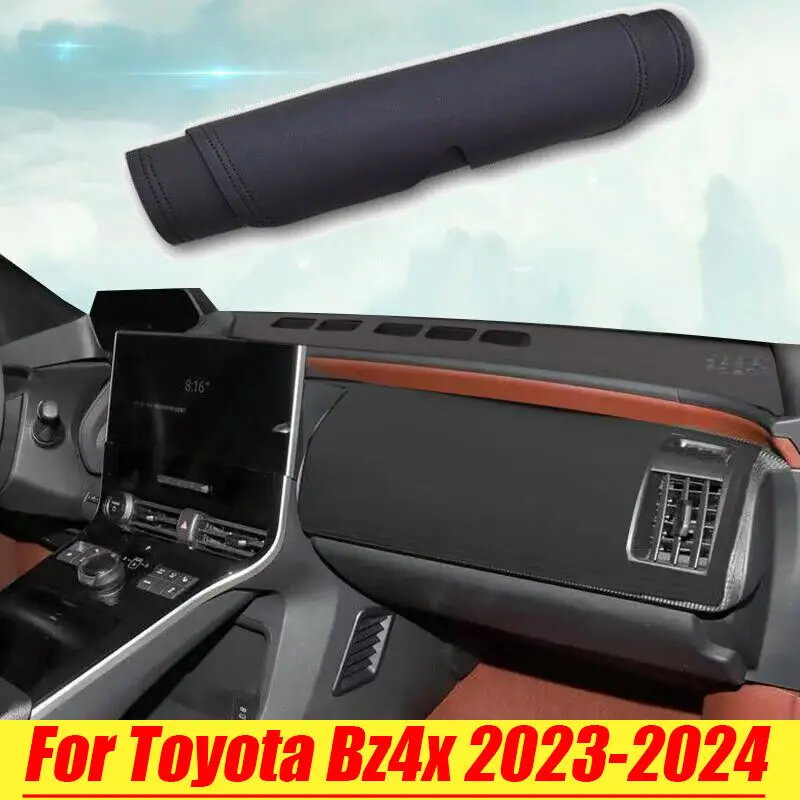 

Для Toyota Bz4x 2023-2024 автомобильный кожаный защитный коврик для приборной панели