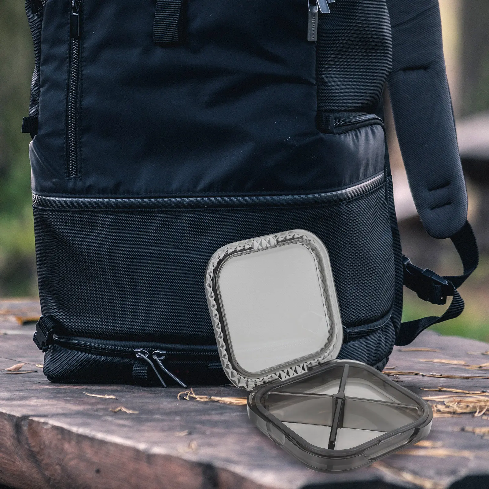 

Mini Pills Box with 7 Compartments Portable Medicine Dispenser Travel Tablet Holder Easy-Clean Smooth Surface Premium Material