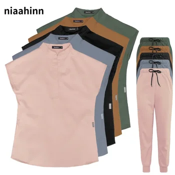 Verdicken Pflege Uniform Hohe Qualität Einfarbig Arzt Arbeitskleidung Pet Krankenhaus Veterinär Nicht-klebrige Haar Peeling Arbeit Anzug