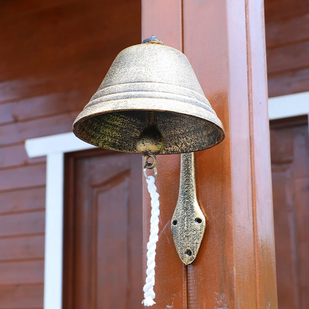 

Clown Retro Wall Decoration Pendant Rustic Iron Charming Vintage Bell Ornaments