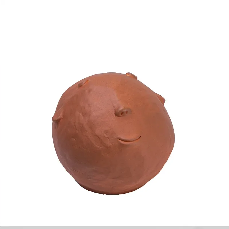 

Model room jewelry ornaments, creative resin handicrafts, modern creative orange clay head ornaments