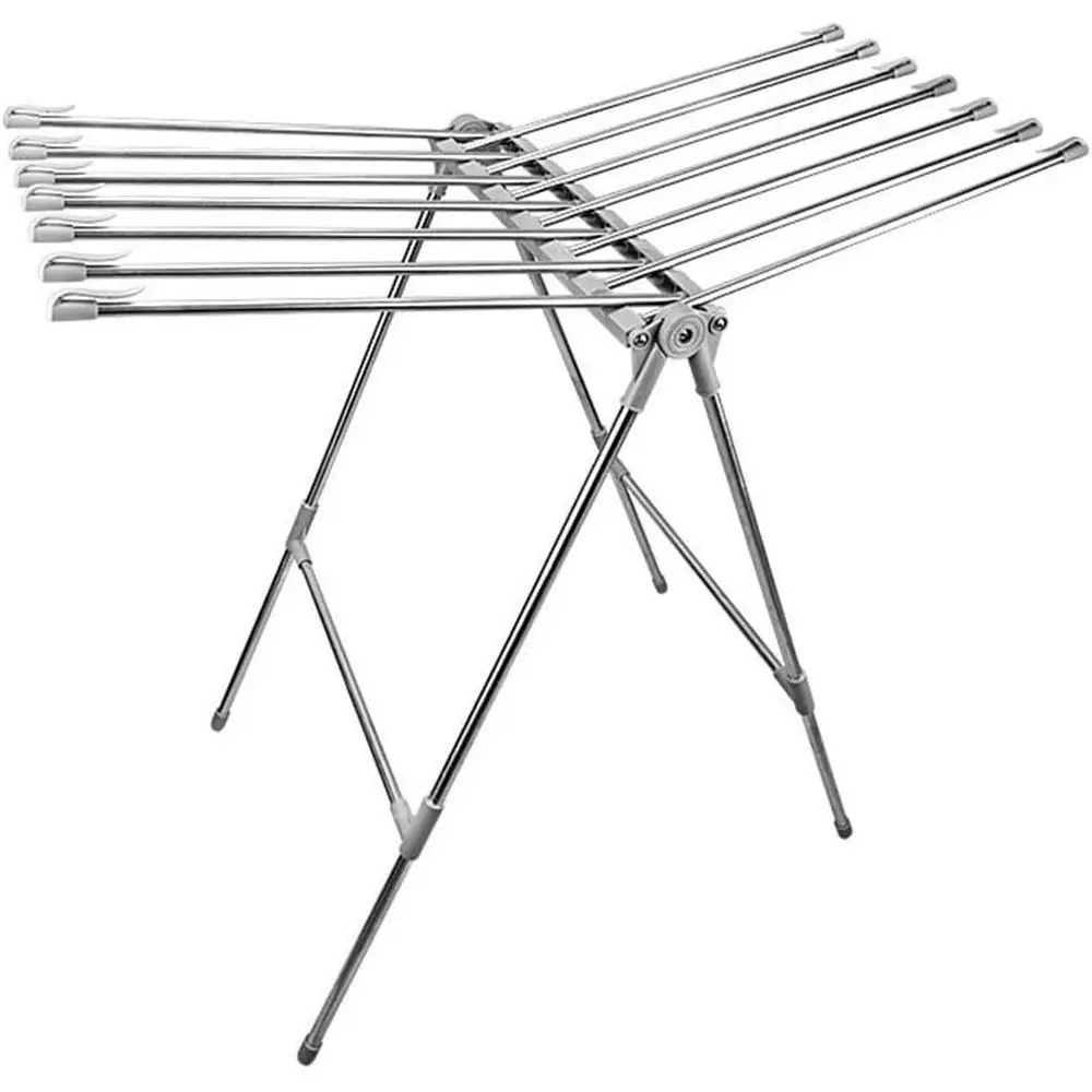 

Мобильная сушилка для белья из нержавеющей стали, крыловидная, 84x48 см