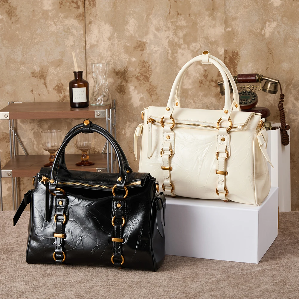 Women's handbag, 2026 new fashionable crossbody bag, versatile for daily use, high-end niche design, Boston bag