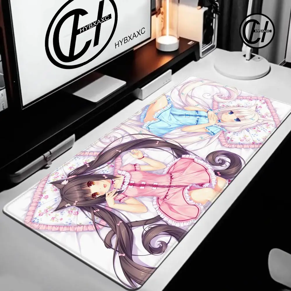 لوحة ماوس XXL Home HD مكتب الكمبيوتر الحصير مسند الماوس Nekopara السجاد ألعاب مكتب كمبيوتر محمول لينة ماوس حصيرة سطح المكتب ماوس الوسادة