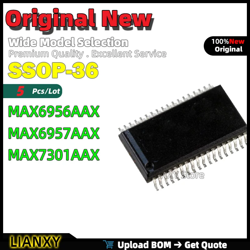 5-uds-ssop-36-max6956aax-max6957aax-max7301aax-controlador-led-nuevo-original
