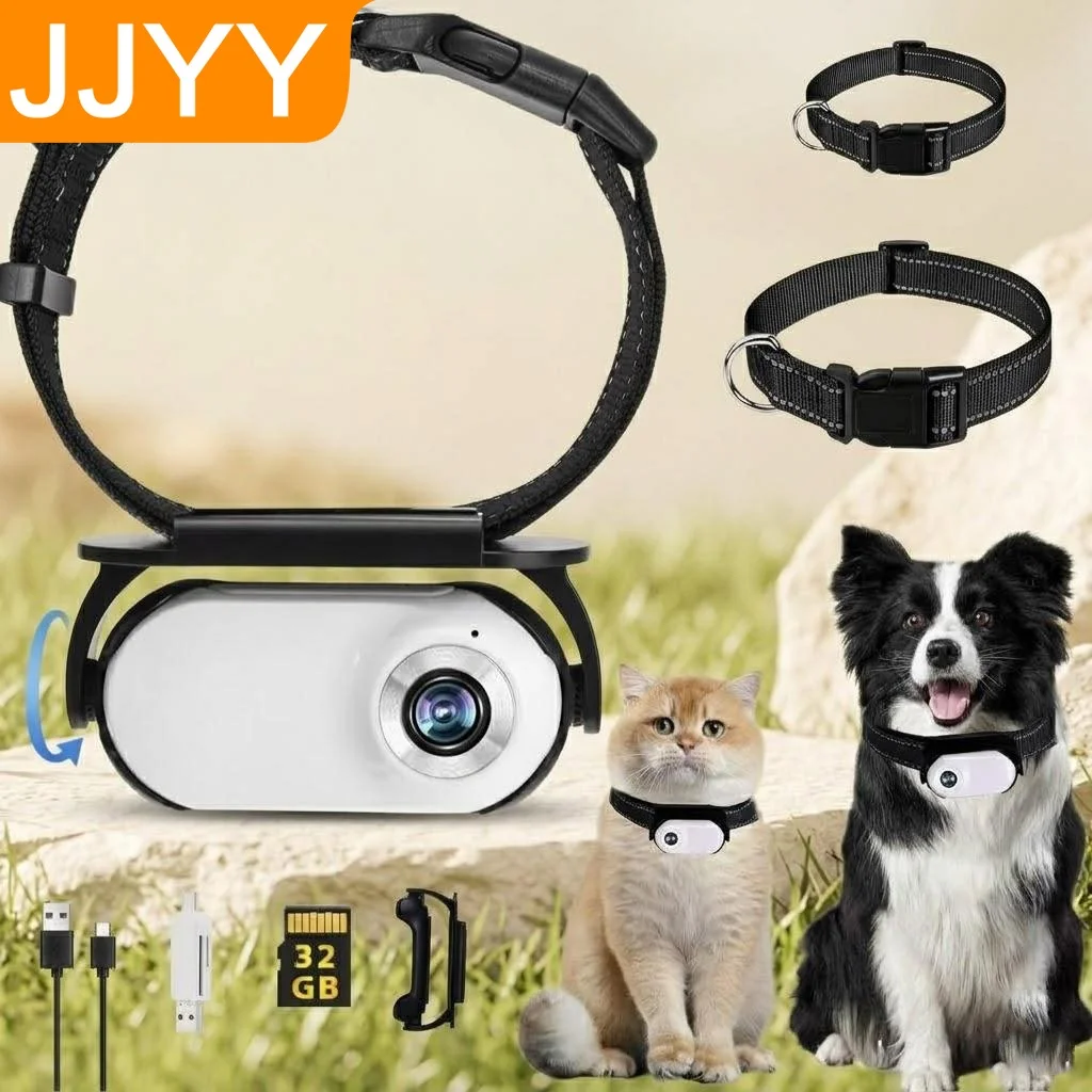 

Беспроводная HD-камера 1080P для животных, мини-камера на ошейник для собак и кошек, для записи видео и прямой трансляции в помещении и на улице