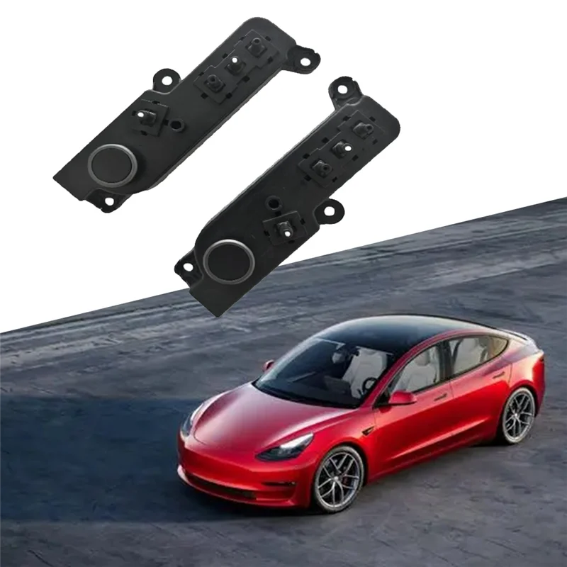 B24C-1Pair Tombol Penyesuaian Sudut Sakelar Kontrol Kursi Depan Mobil untuk Model Tesla 3 Y 2017-2024 1551854-01-A 1551855-01-A