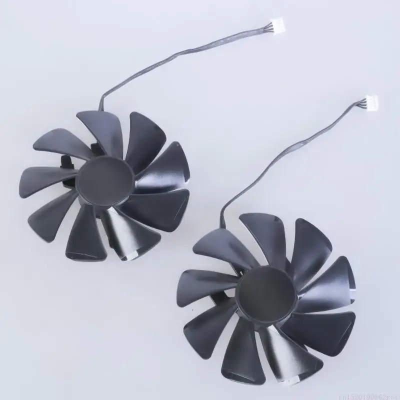 D5BB 1PAIR FD10015M12D 12V 0.45A Grafische kaartkoeling VGA Coolers Fan 4pin voor RX580 2048SP 8G D5