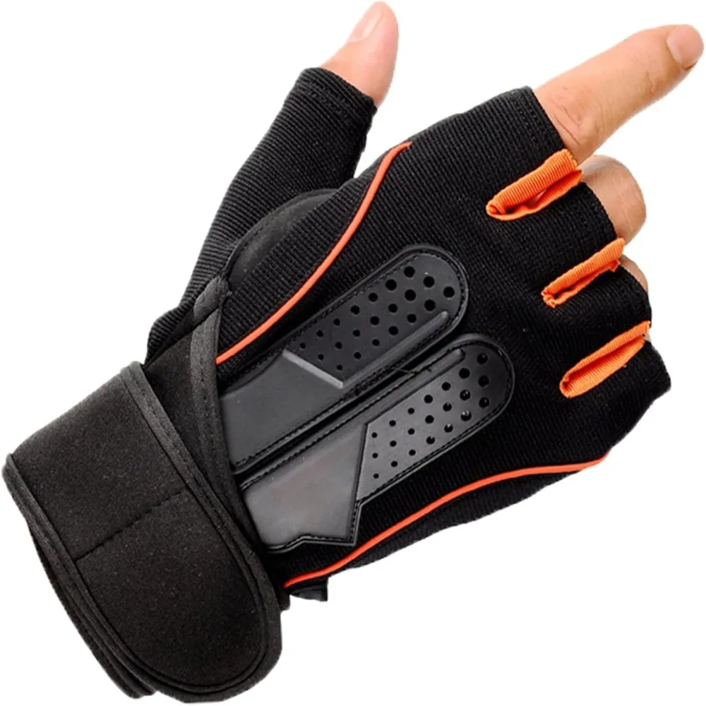 Enhanced Full Palm Pad Half Finger Gloves M/L/XL Weight Lifting Gloves Workout Gloves For Men