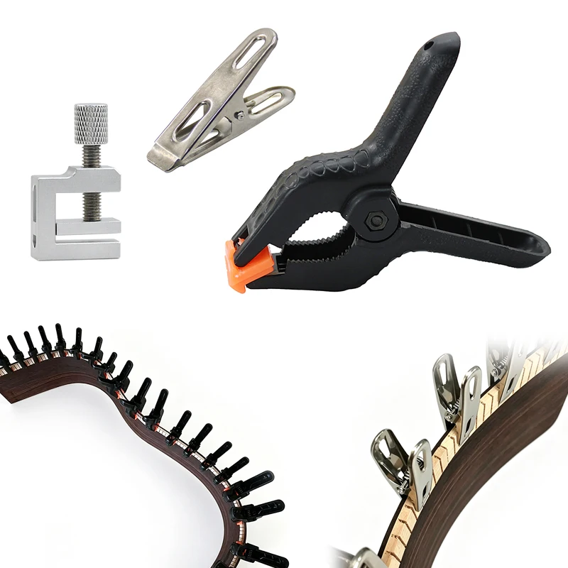 20pcs Echo Strip Return Clip Powerful Small Iron Clip Long Tail Clip Echo Strip Bonding Tool