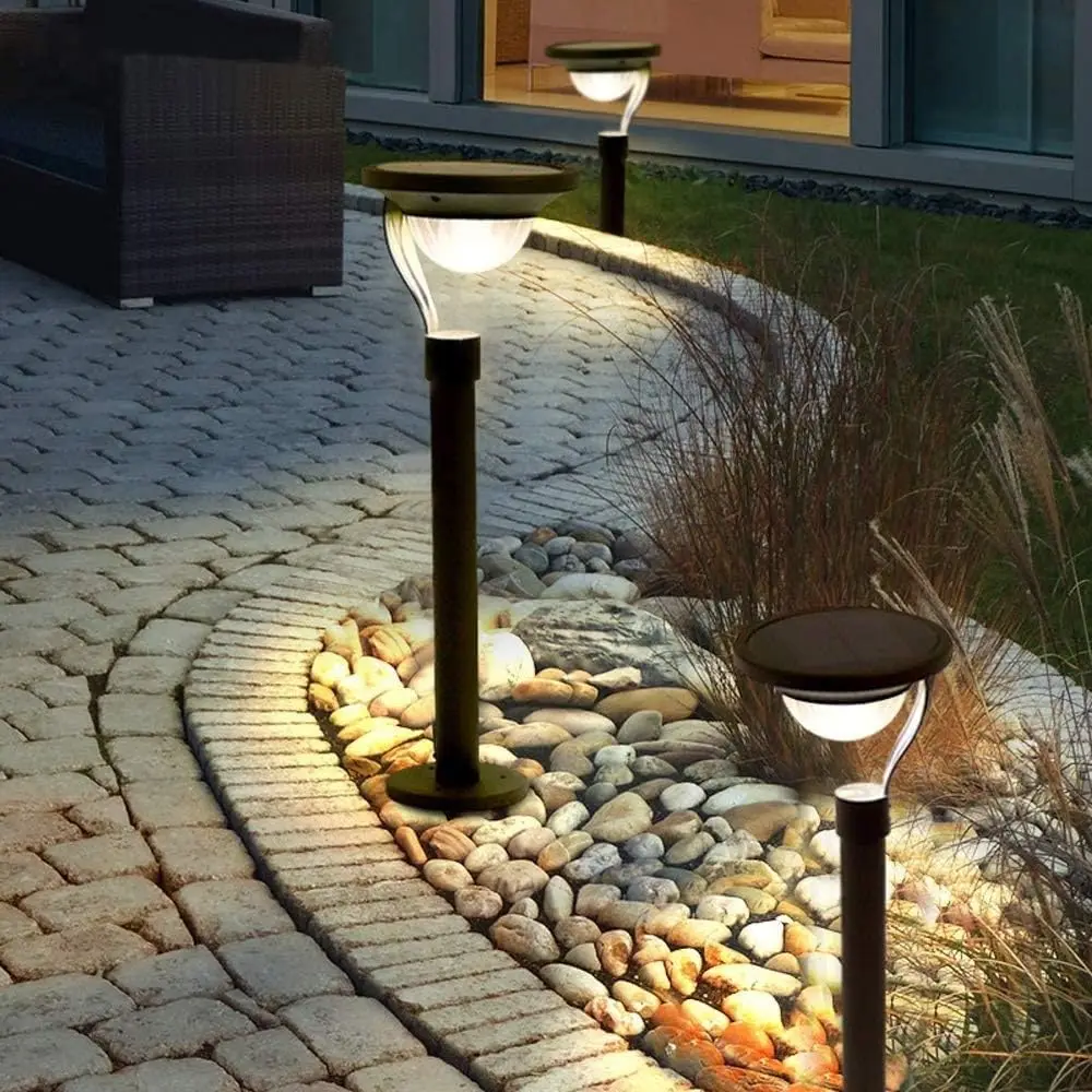 

Solar Pathway Lights Outdoor Solar Lawn Lights Waterproof Taller Driveway Light Auto On/Off Up for Yard Patio Path Garden Lamp