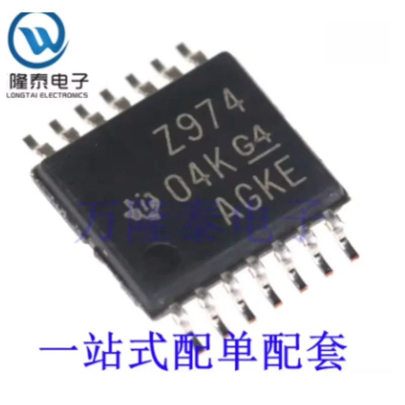 10PCS TL974IPWR Quad Op-Amp 12MHz 5V/μs Rail-to-Rail 2.7V-12V TSSOP-14 Original New