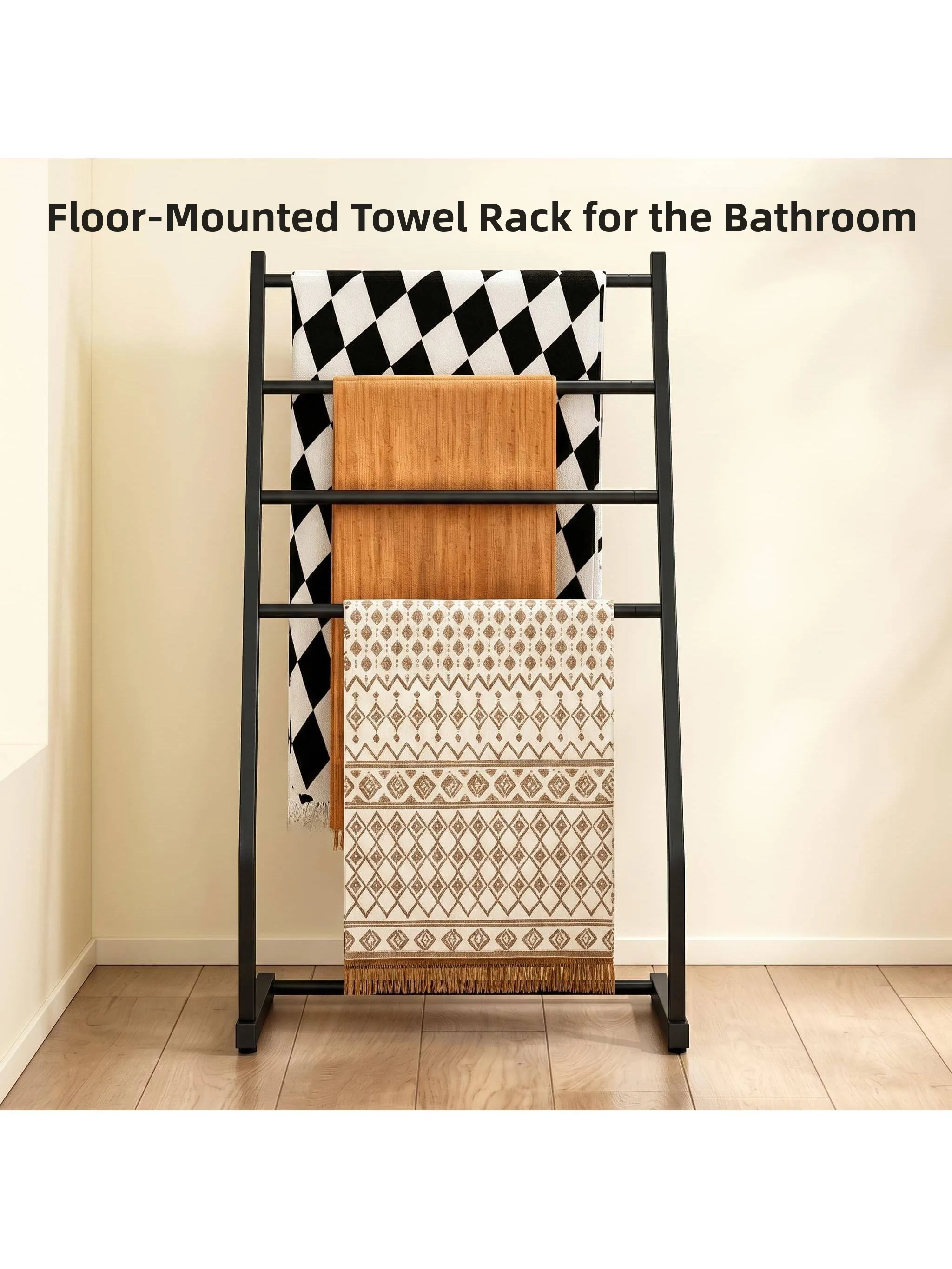 bathroom-floor-mounted-towel-rack-multi-functional-blanket-bath-towel-ladder-type-hanging-rack-toilet-paper-storage-rack