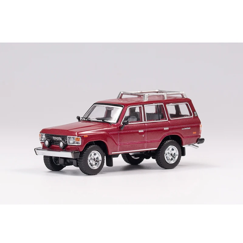 GCD 1/64 Toyota Land Cruiser LC60 Vintage Cars Vehicle Diecast Car Collection Toy Station Vehicle with Display Box