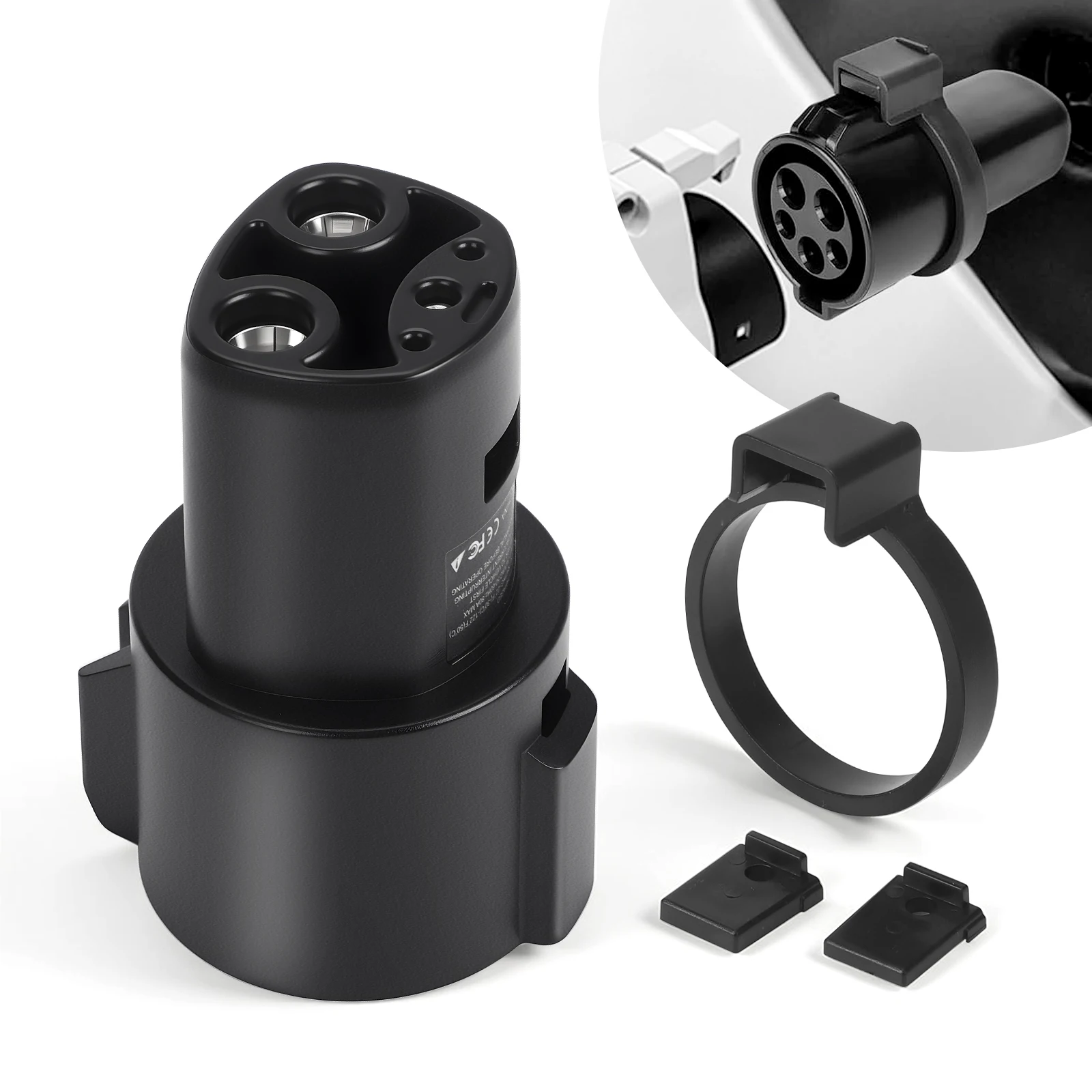 لنموذج 3 /S/Y/X مركبة كهربية سيارات شحن محولات EV محول Type1 J1772 إلى تسلا EV مهايئ شاحن مزلاج #1