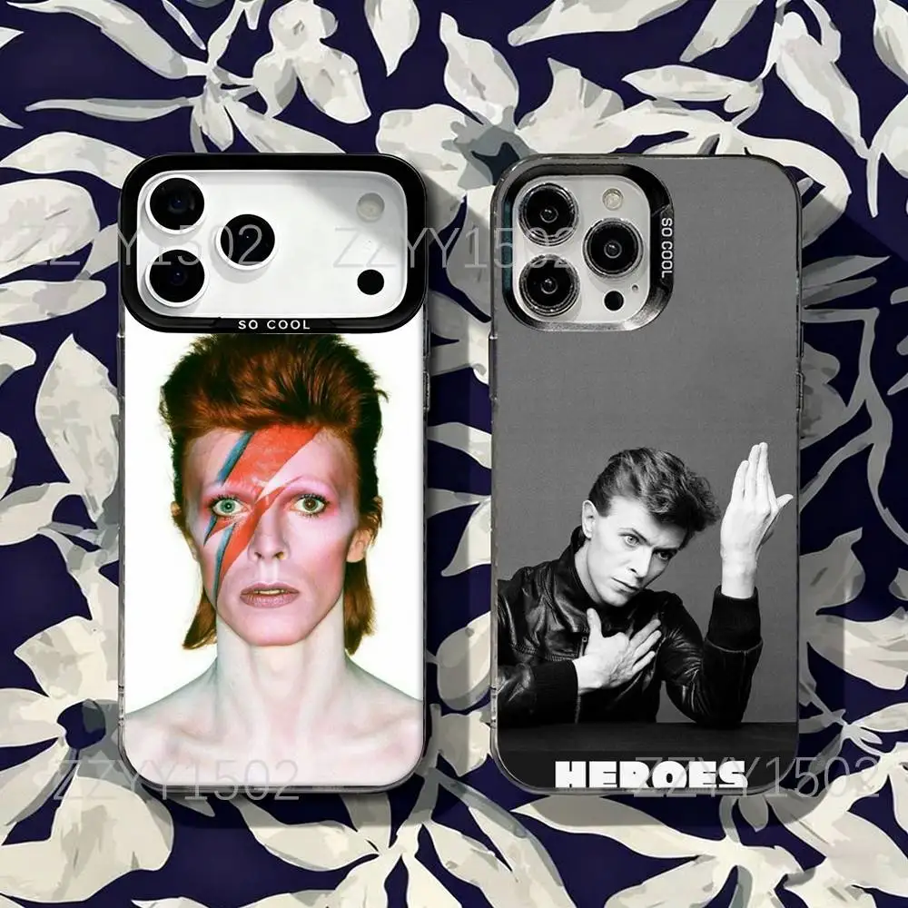 

D-David Blackstar Bowie Phone Case For iPhone 17,16,15,14,13,12,X,8,Pro,Max,Plus,SE4,Air,Mini Black Matte Durable Hard