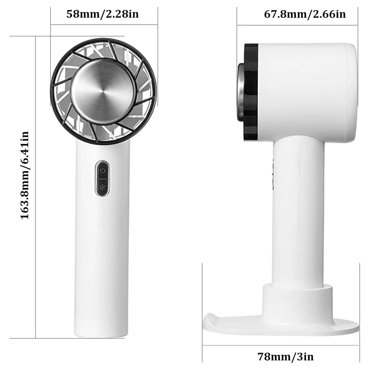 Ventilador de refrigeração portátil mini ventilador pessoal-ventilador portátil recarregável usb operado por bateria 3 velocidades, ventilador de refrigeração de compressa fria