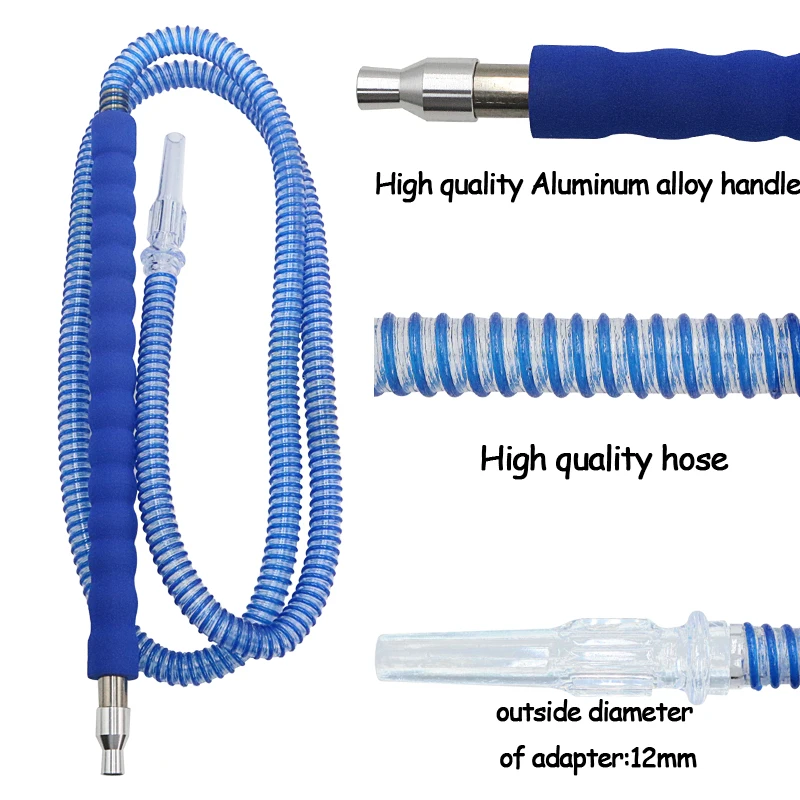 1Pc Length:2M Shisha Hookah Hose Chicha Cachimbas Tube Narguile Sheesha Accessories Hookah Pipes Water Smoking