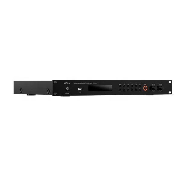 - 1 U Height Remote Control Rack Mount Usb Digital Audio Recorder And Player With Recording And Bluet Ooth Connectivity