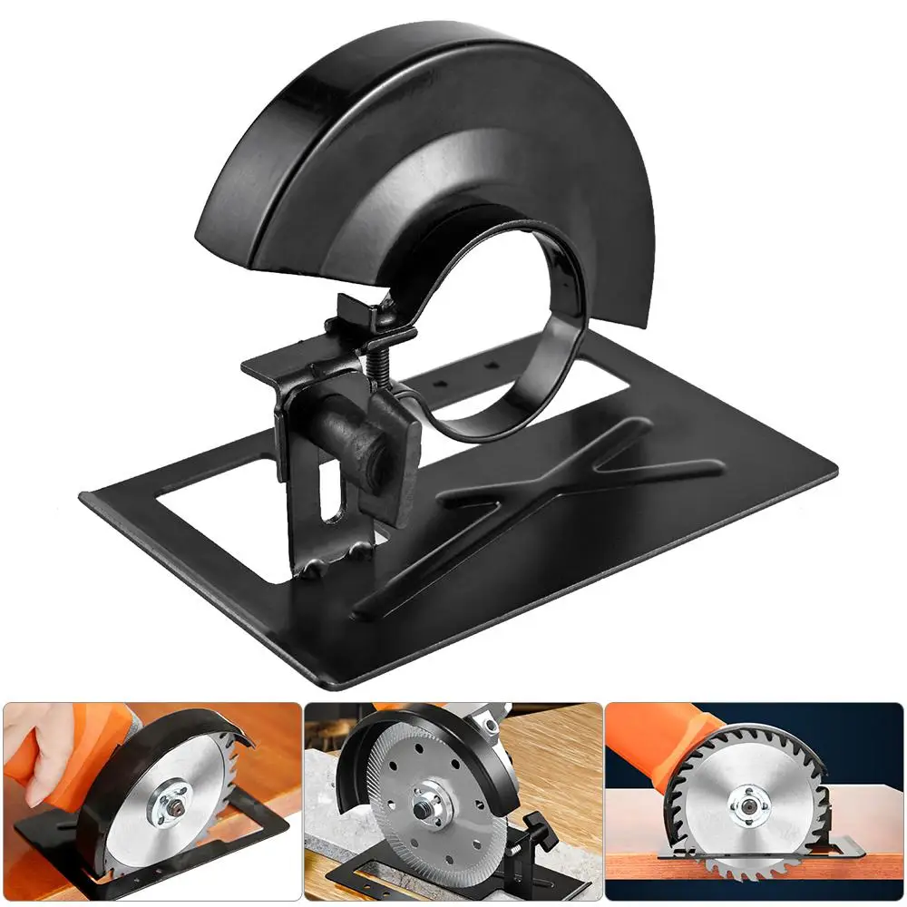 Adjustable Metal Angle Grinder Bracket Stand Holder Protective Cover Set Balance Base Guard Cover for Woodwoking Tools